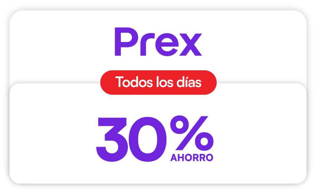Ahorro 30% Prex